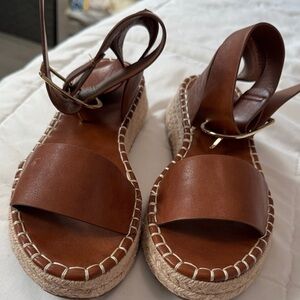 Wild Diva Tan Espadrille Sandals